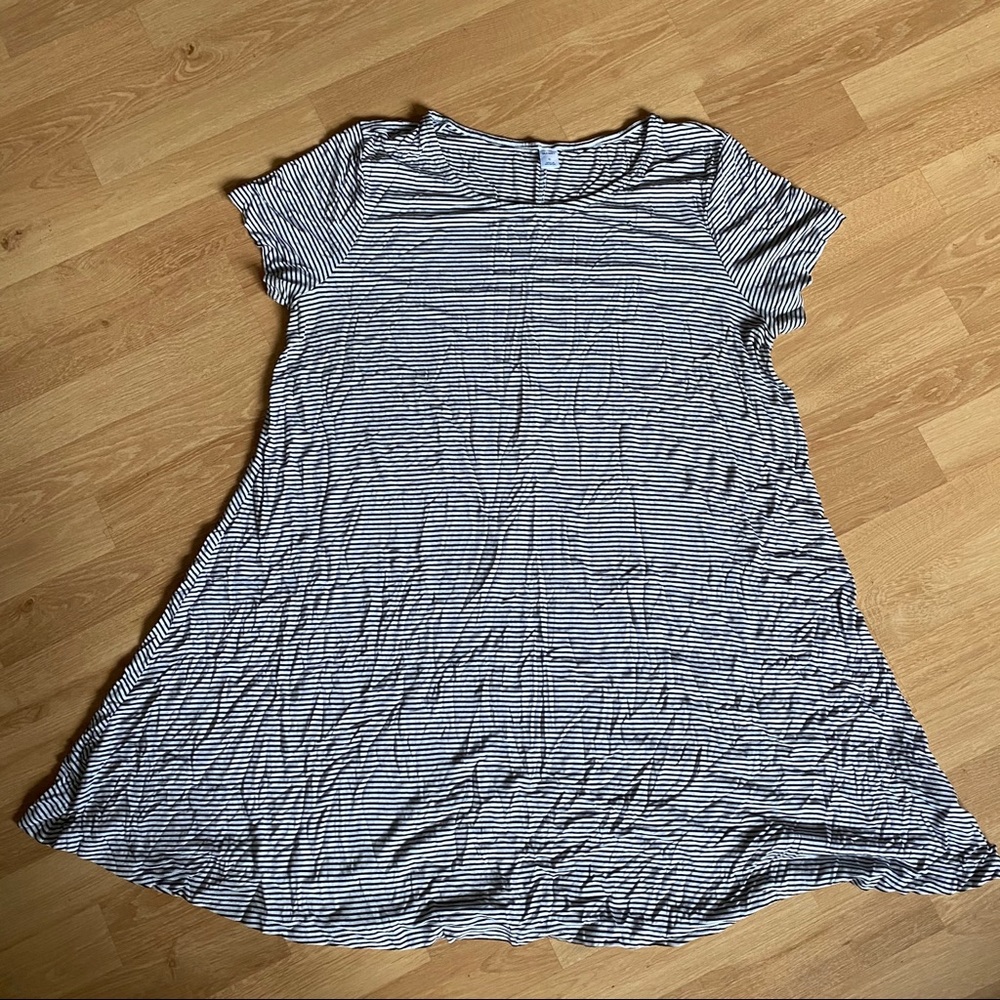 Stripped t shirt dress
